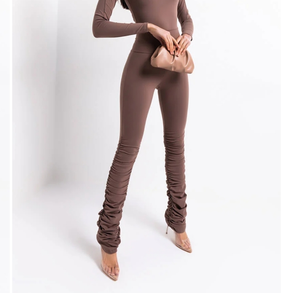 AKIRA Label Snatched Stacked High Rise Legging